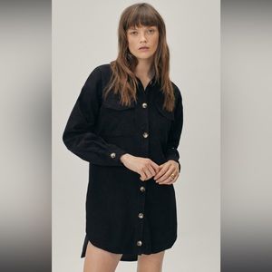 NWT Nasty Gal Cord Black dress🖤